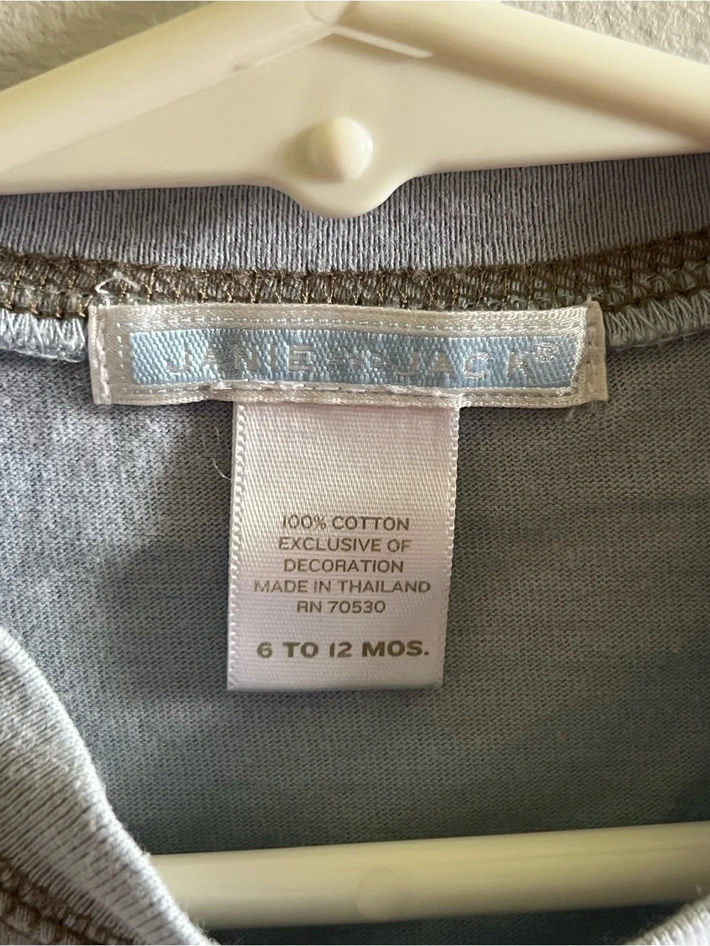 Janie and Jack Light Blue Baby Tee